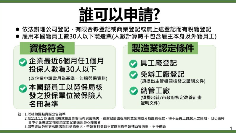 製造業30人以下企業轉型